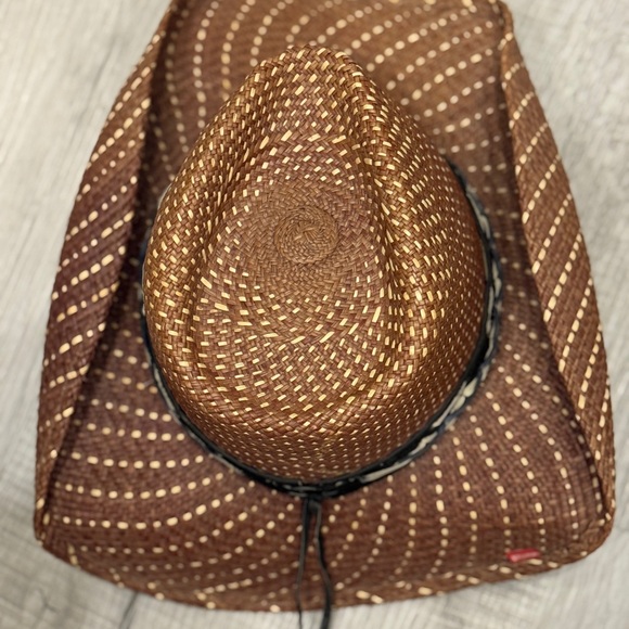 BULLHIDE COWGIRL HAT. Brown Woven Cowboy Hat with Silver Accent. #cowgirlhat - Picture 15 of 15